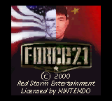 Force 21 (USA) (En,Fr,De) Title Screen